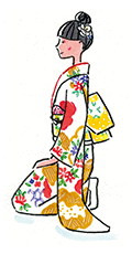 座り方のイラスト